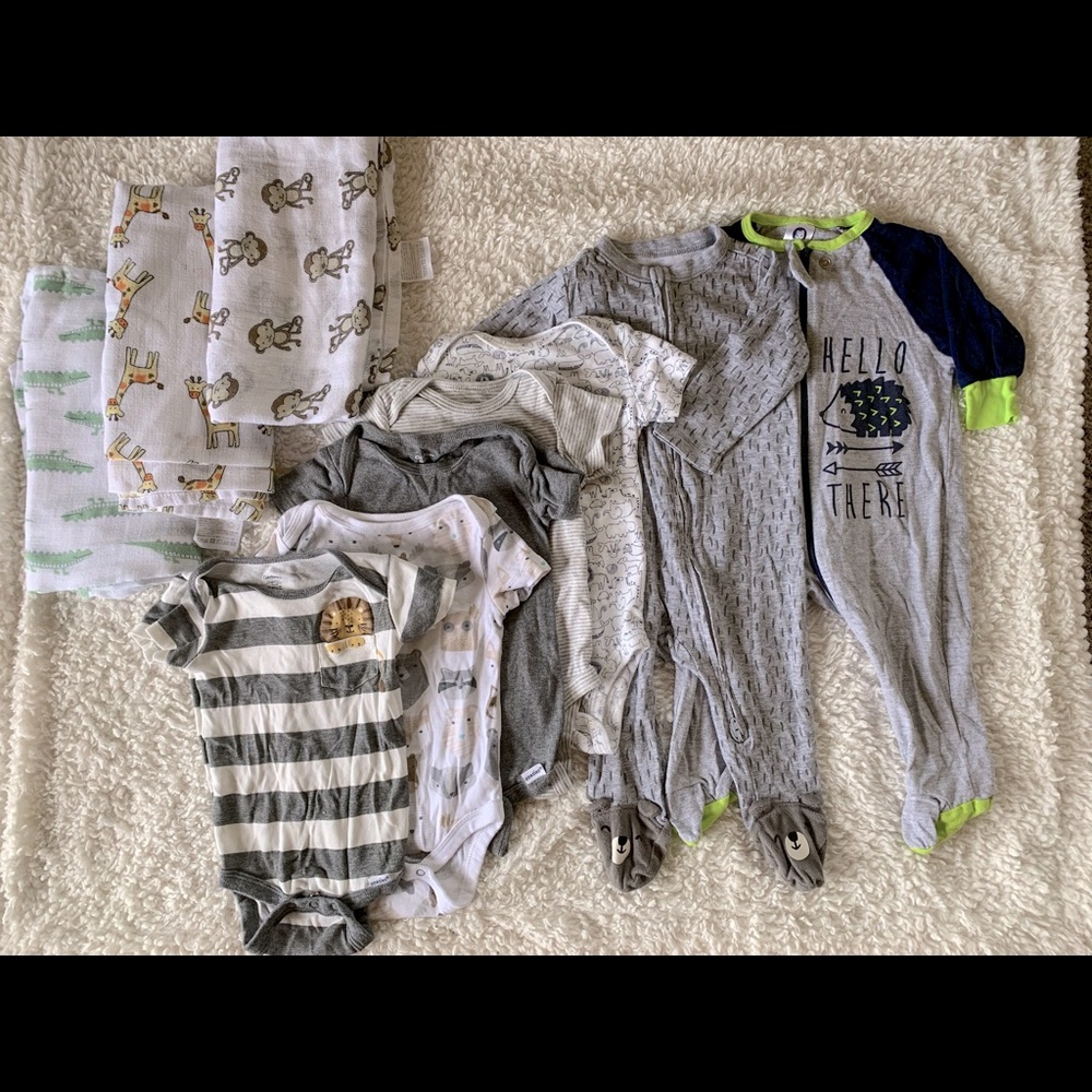 10pc set Baby Boy Clothing 3-6 Months